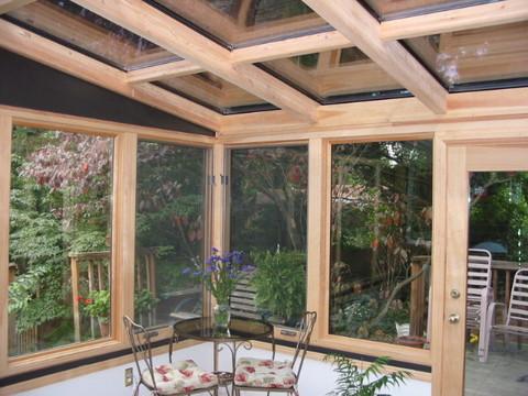 Straight eave sunroom